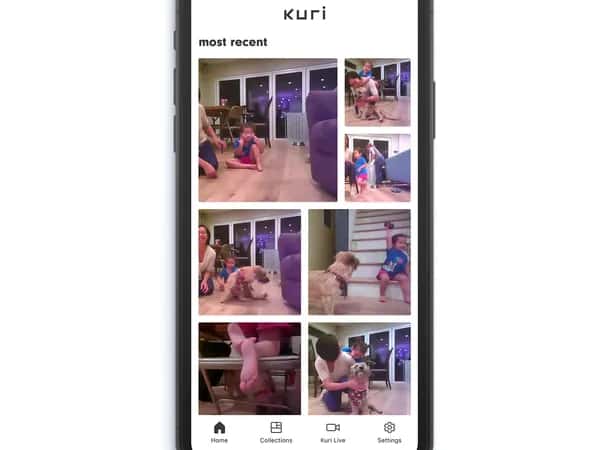 Kuri — сцены из видео отображаются в мобильном приложении.