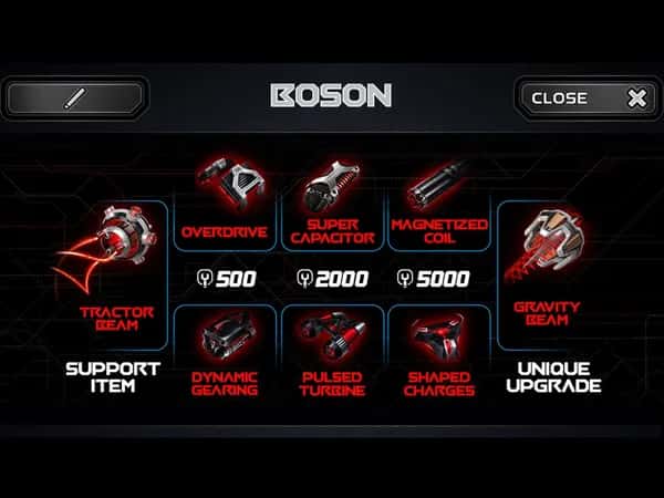 Anki Drive — скриншот характеристик автомобиля Boson.
